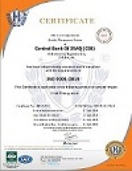 CBI obtains ISO 9001: 2015 certificates