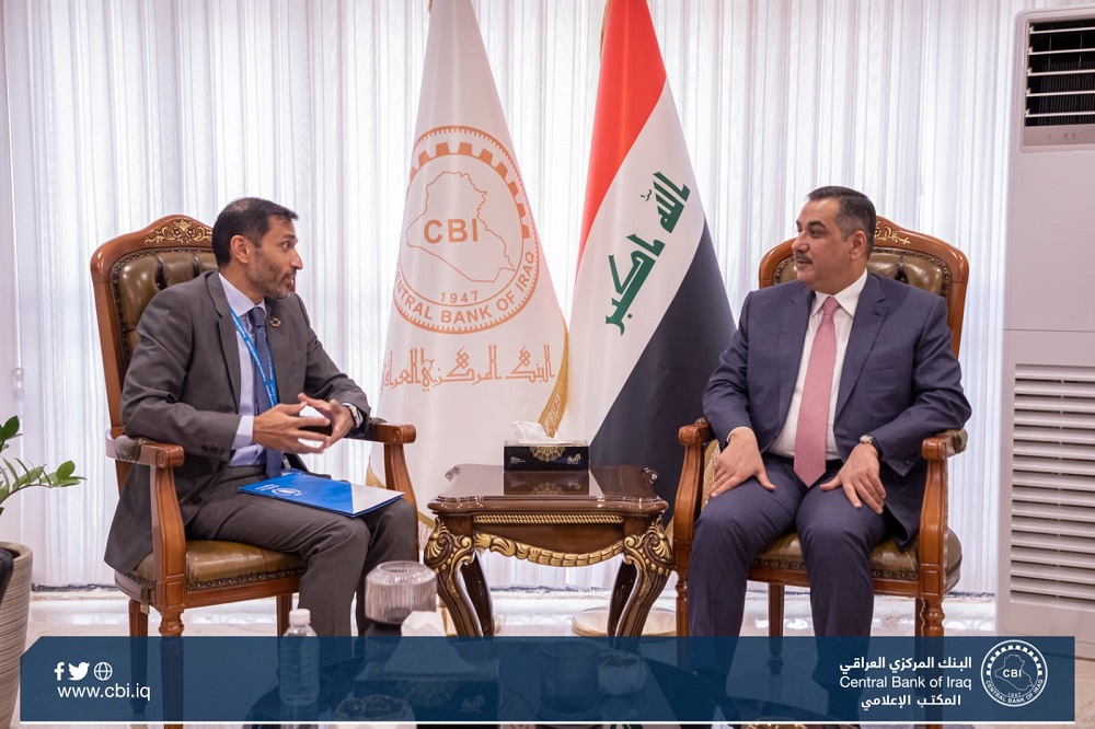 محافظ البنك المركزي العراقي يستقبل ممثّل برنامج الأغذية العالمي في العراق