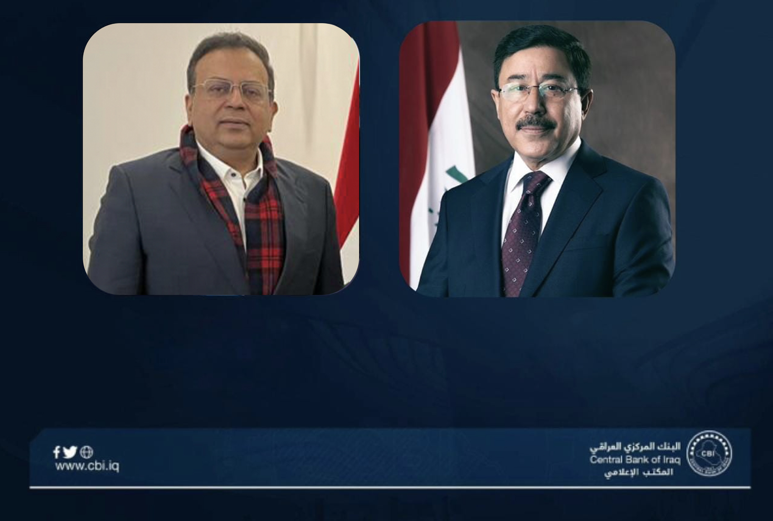 محافظ البنك المركزي يلتقي بالسفير الهندي في بغداد 