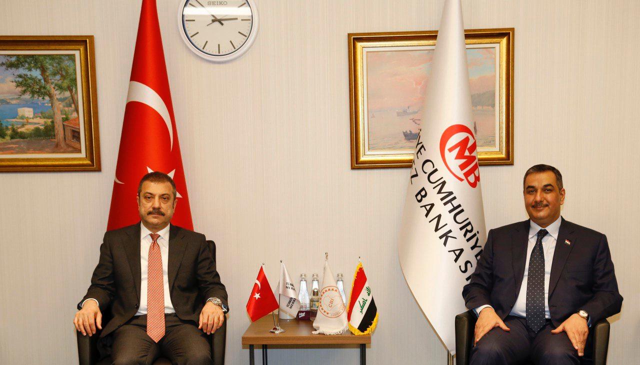 The Governor of the Central Bank of Iraq meets his Turkish counterpart