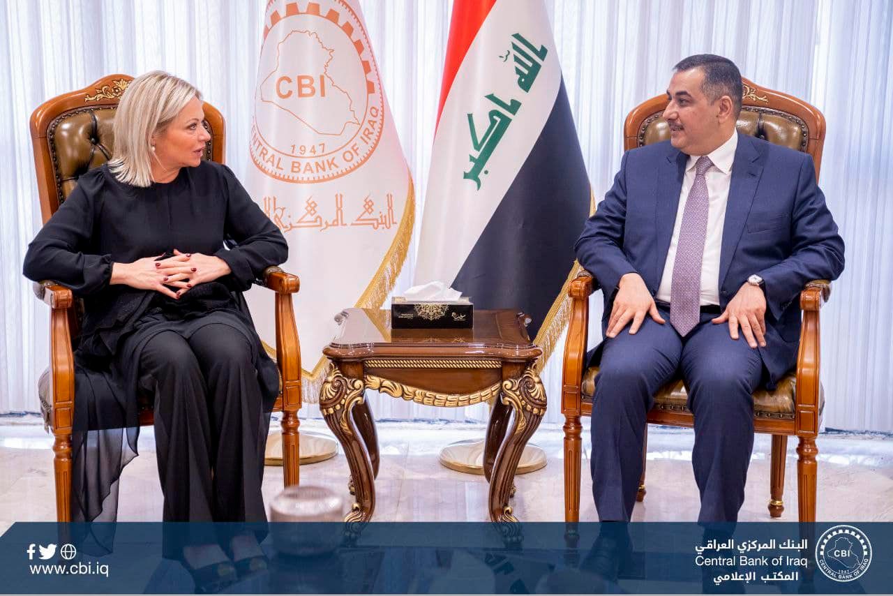 محافظ البنك المركزي العراقي يستقبل الممثلة الخاصة للأمم المتحدة