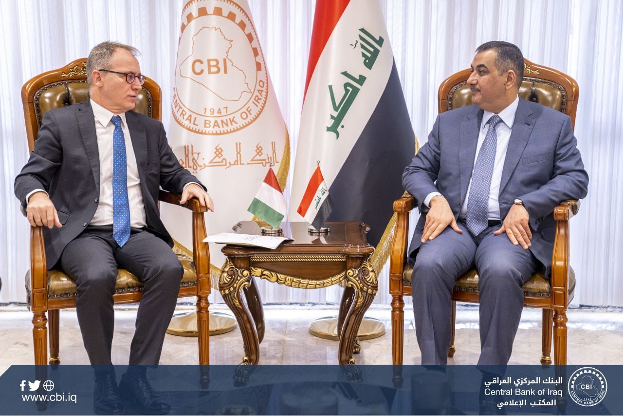 Governor of the Central Bank of Iraq receives the Italian ambassador
