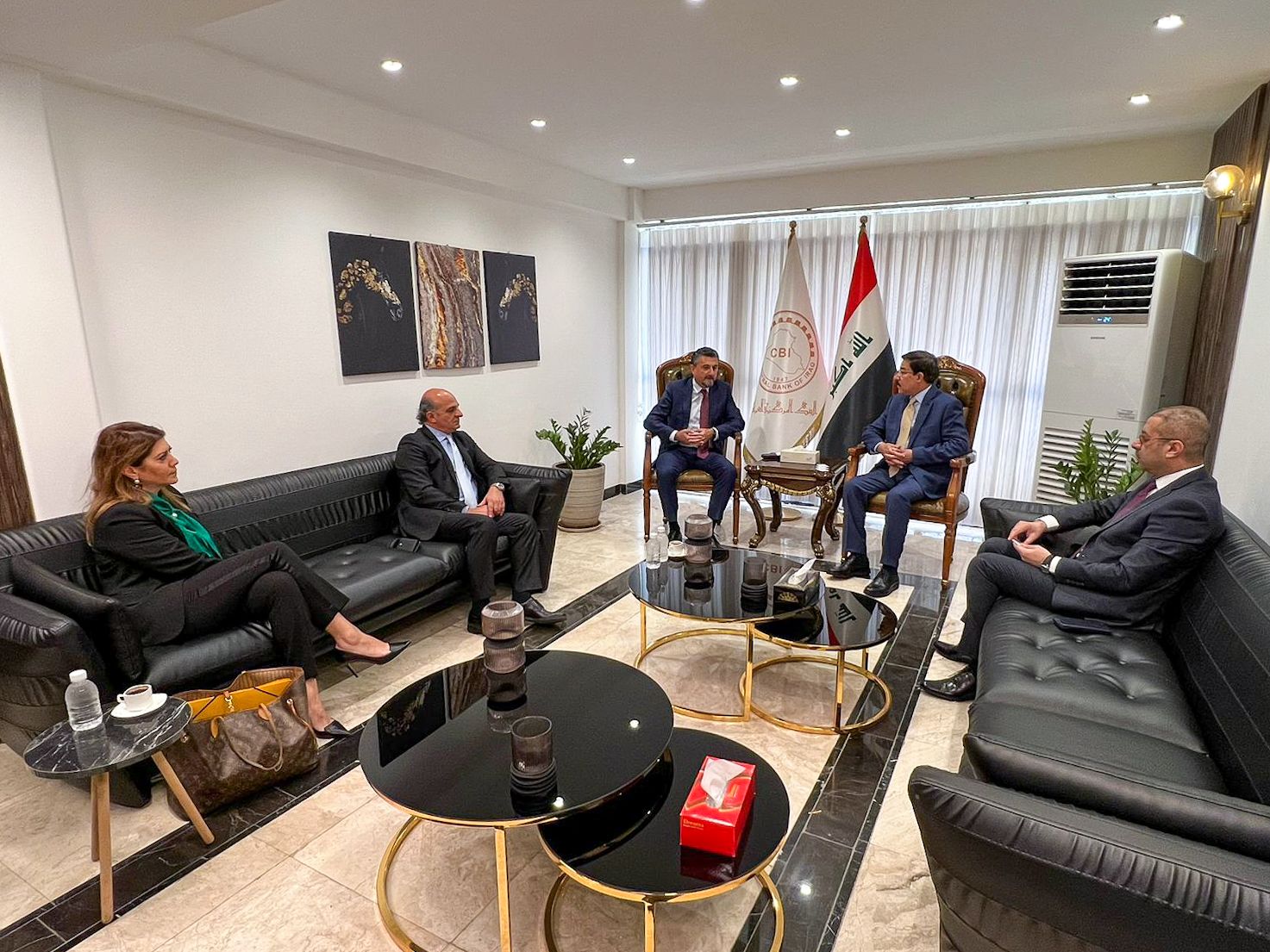 محافظ البنك المركزي العراقي يلتقي المدير التنفيذي لشركة ويسترن يونين
