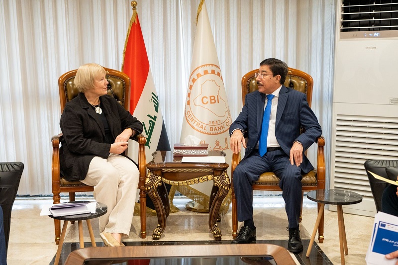 Governor of the Central Bank of Iraq receives the Ambassador of the Federal Republic of Germany to Iraq