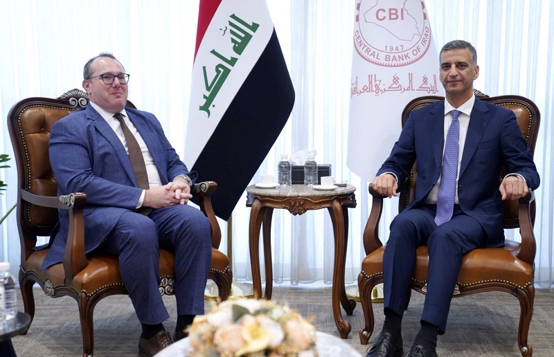 محافظ البنك المركزي يستقبل القائم بأعمال السفارة الامريكية 