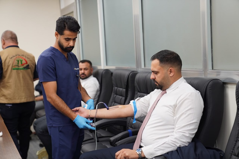 البنك المركزي العراقي ينظِّم حملة للتبرع بالدم